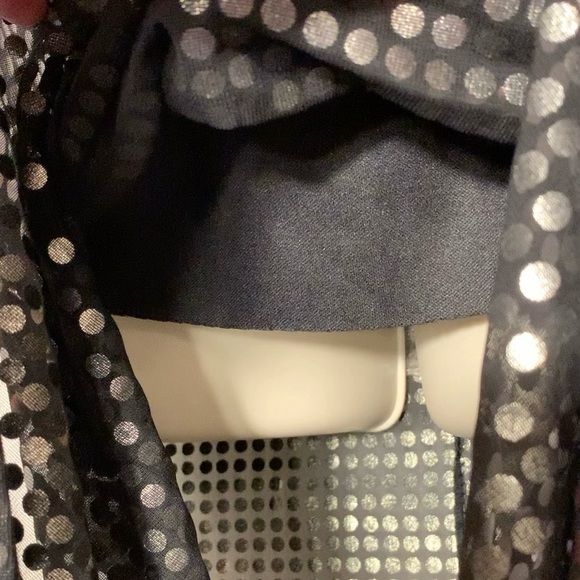 Troika black sheer sequin gown dress with slit - Picture 9 of 14